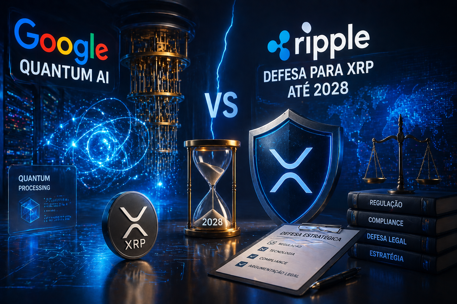 Google Quantum AI força Ripple a criar defesa para XRP até 2028