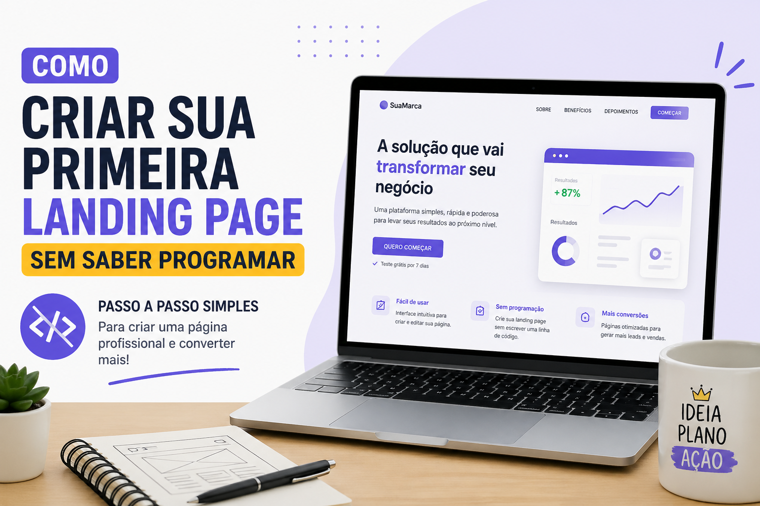 Como criar sua primeira landing page sem saber programar
