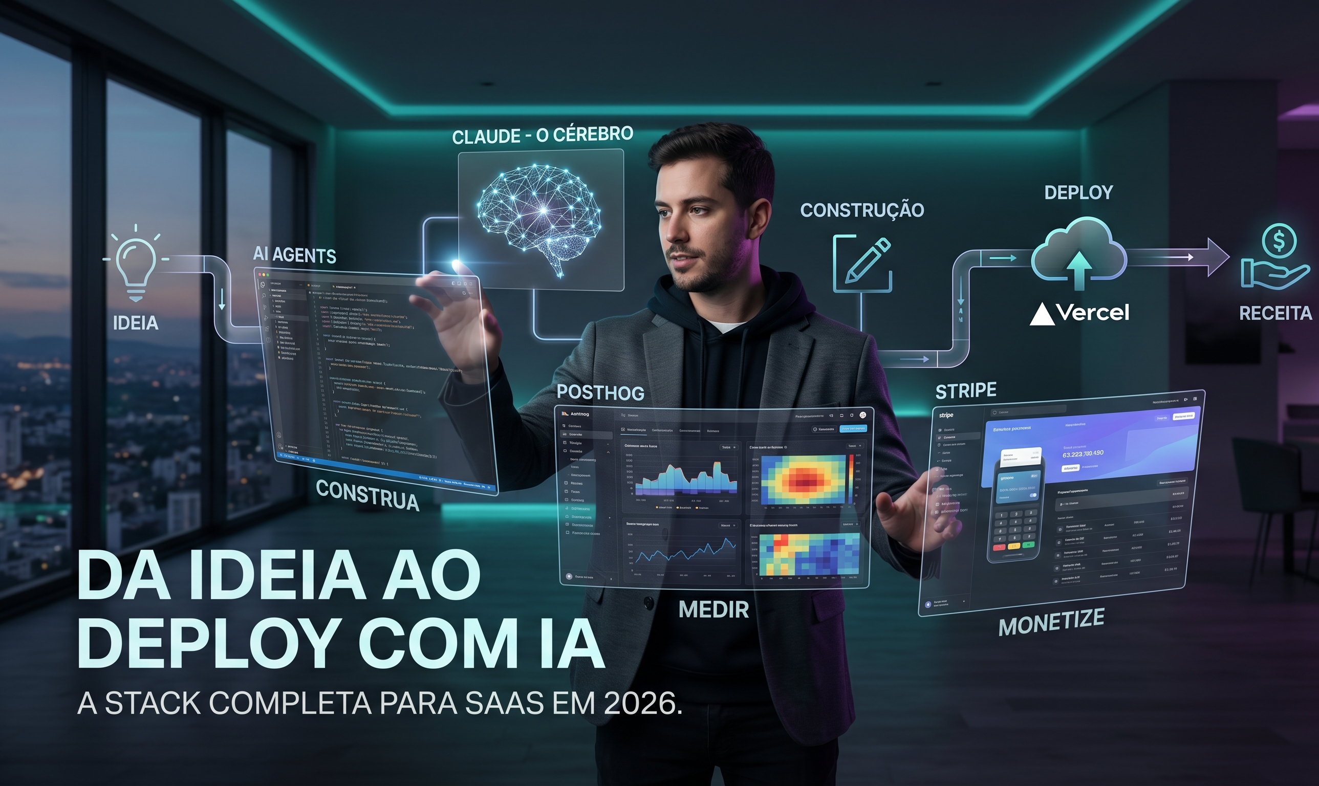 Top ferramentas que formam a stack completa de quem constrói SaaS com IA em 2026