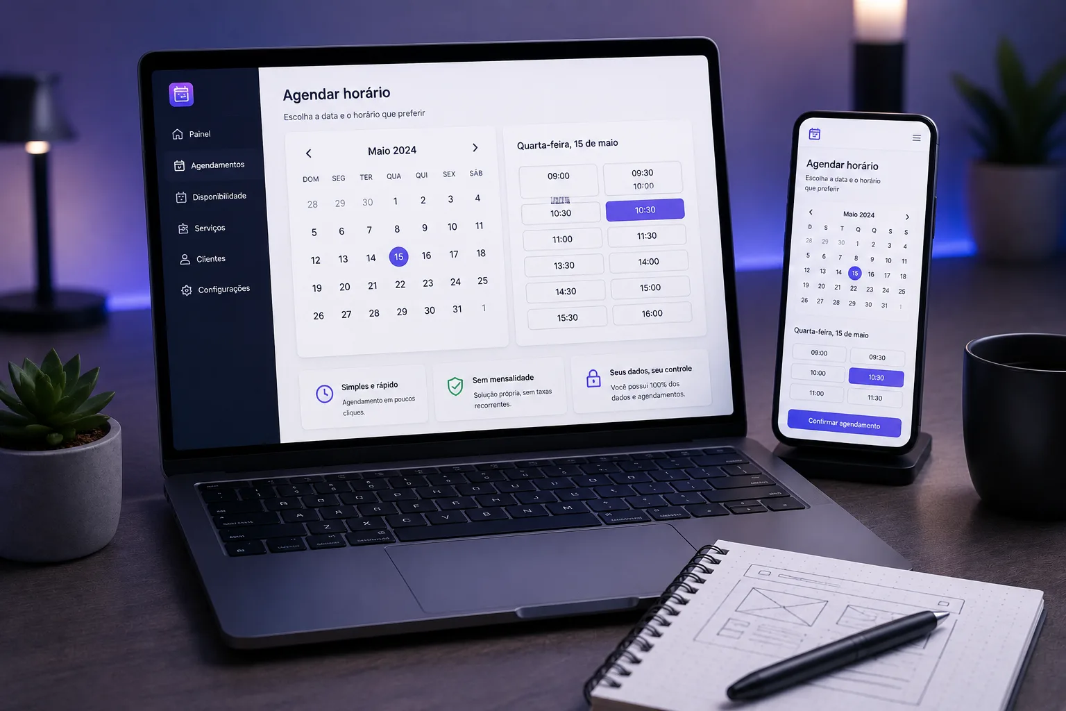 Crie um sistema de agendamento próprio (alternativa ao Calendly)