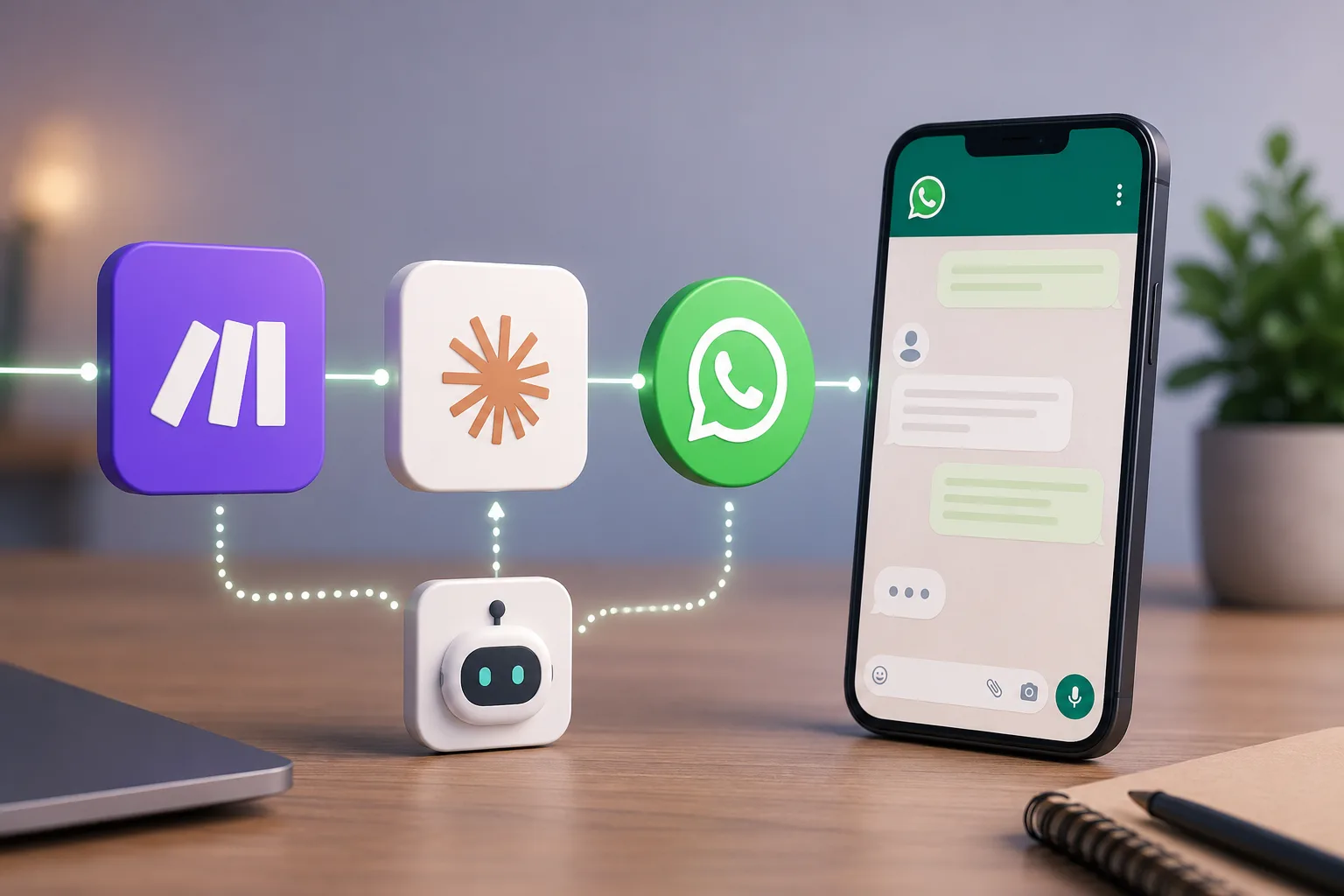  Agente de atendimento no WhatsApp com Make e Claude: o passo a passo completo