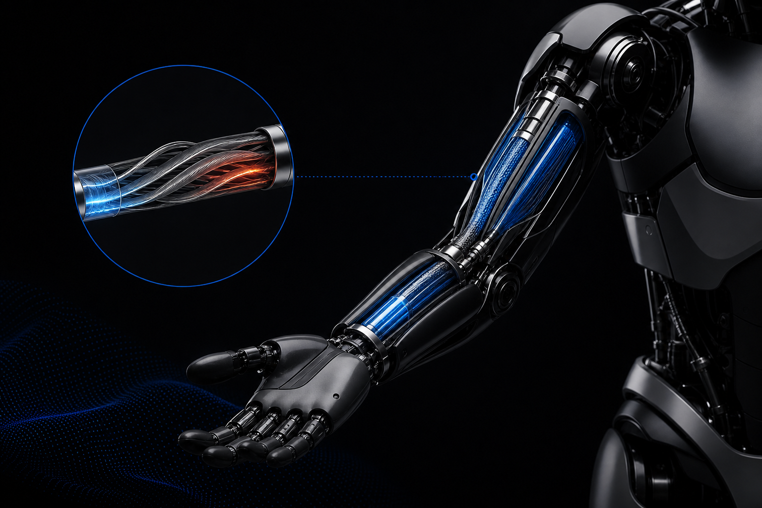 Músculo artificial de metal líquido pode dar tato realista a robôs humanoides