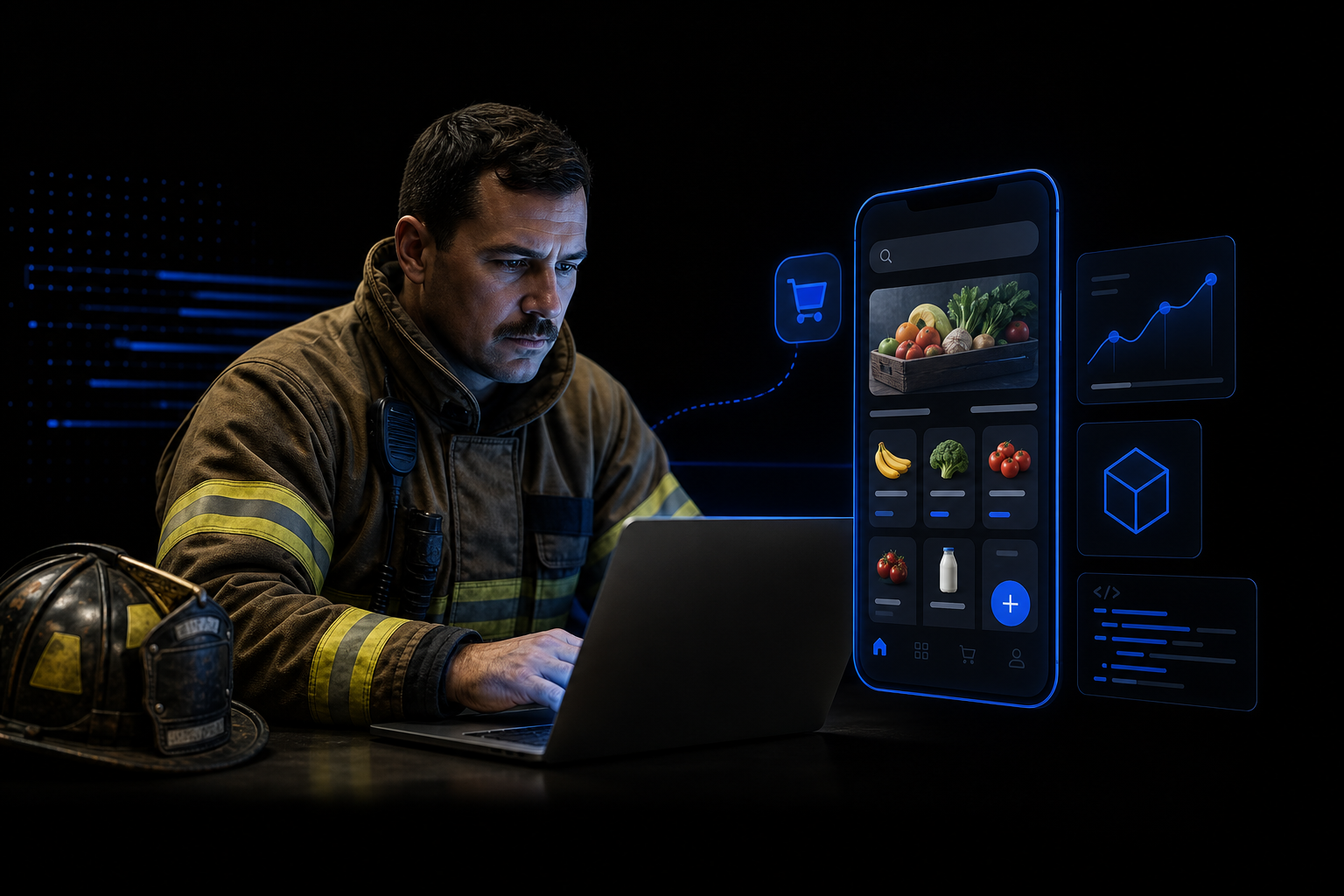 Bombeiro cria app de lista de compras usando vibe coding — sem saber programar