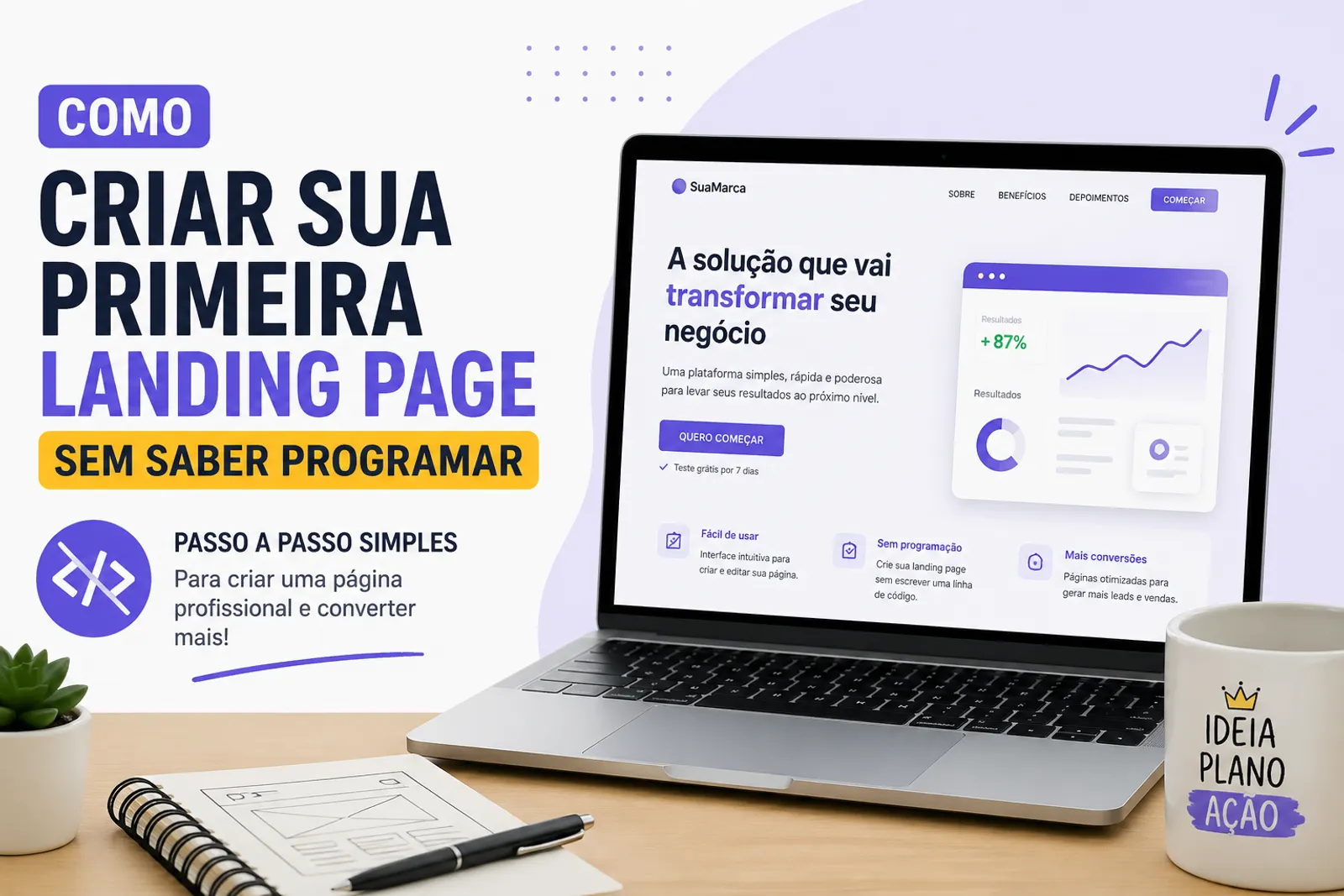 Como criar sua primeira landing page sem saber programar